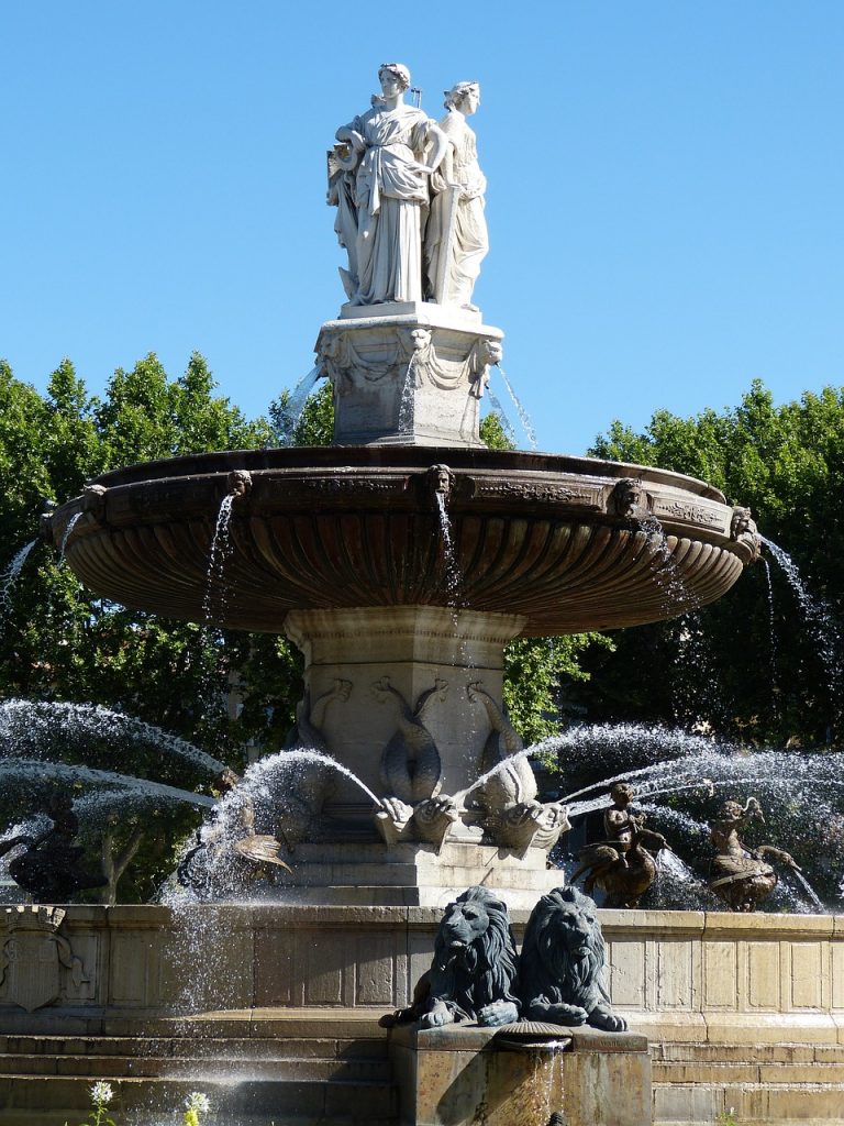 La fontaine de la Rotonde à Aix-en-Provence
